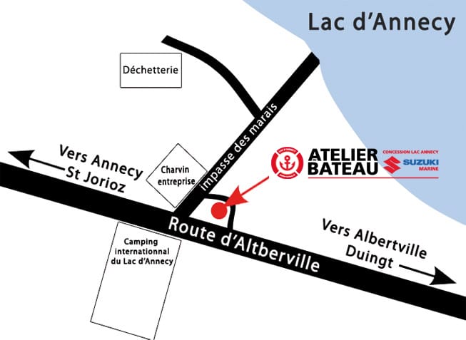 Plan situation Atelier du Bateau Plan situation Atelier du Bateau